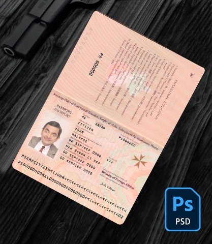Malta passport 2019 - present PSD